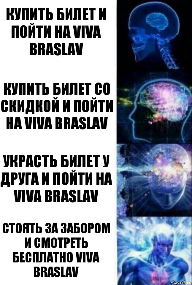 Купить билет и пойти на Viva Braslav Купить билет со скидкой и пойти на Viva Braslav Украсть билет у друга и пойти на Viva Braslav Стоять за забором и смотреть бесплатно Viva Braslav, Комикс  Сверхразум