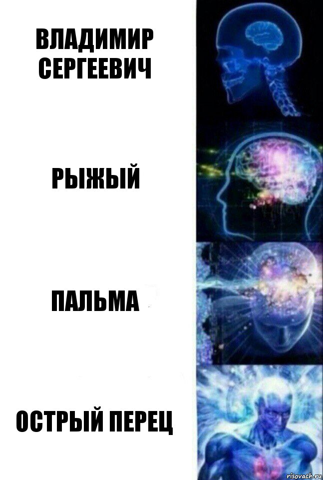 Владимир Сергеевич Рыжый Пальма Острый перец, Комикс  Сверхразум