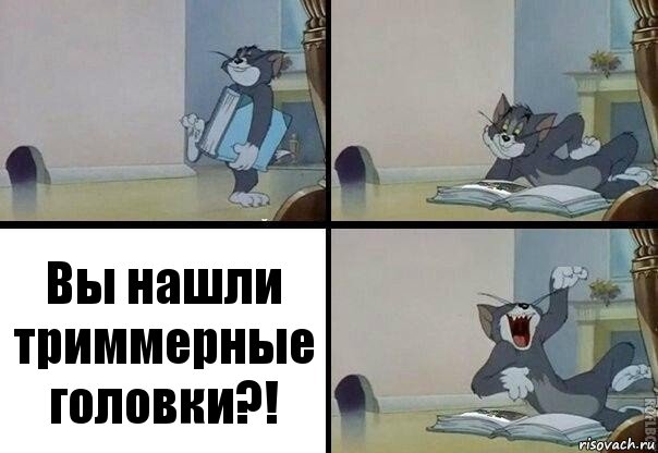 Вы нашли триммерные головки?!