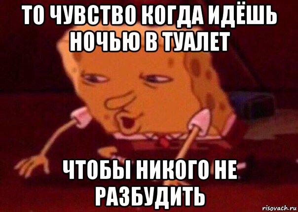 то чувство когда идёшь ночью в туалет чтобы никого не разбудить, Мем    Bettingmemes