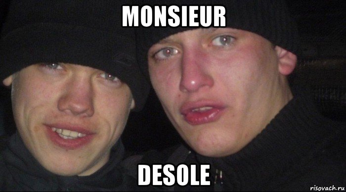 monsieur desole, Мем Ебать ты лох