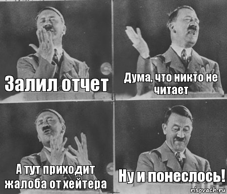 Залил отчет Дума, что никто не читает А тут приходит жалоба от хейтера Ну и понеслось!