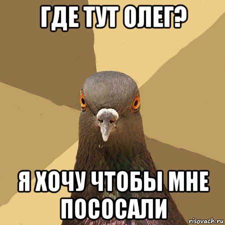 где тут олег? я хочу чтобы мне пососали