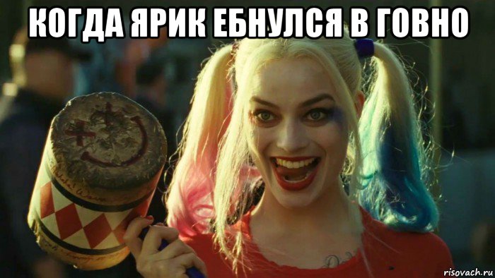 когда ярик ебнулся в говно , Мем    Harley quinn