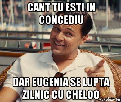 cant tu esti in concediu dar eugenia se lupta zilnic cu cheloo, Мем Хитрый Гэтсби