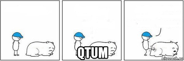  qtum, Мем Пинок