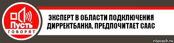 Эксперт в области подключения ДирректБанка. Предпочитает саас, Комикс   пусть говорят