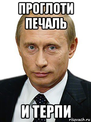 проглоти печаль и терпи, Мем Путин