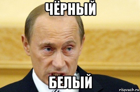 чёрный белый, Мем путин