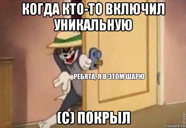 когда кто-то включил уникальную (с) покрыл, Мем    Ребята я в этом шарю