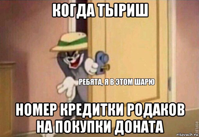 когда тыриш номер кредитки родаков на покупки доната, Мем    Ребята я в этом шарю