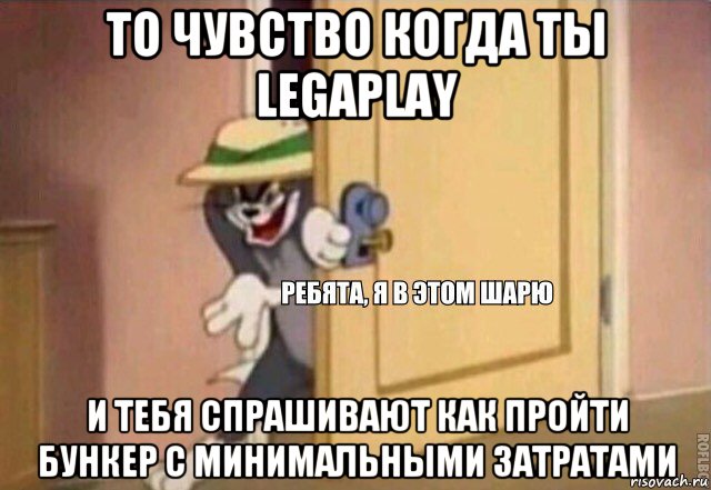 то чувство когда ты legaplay и тебя спрашивают как пройти бункер с минимальными затратами, Мем    Ребята я в этом шарю