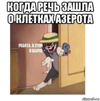 когда речь зашла о клетках азерота , Мем Ребята я в этом шарю