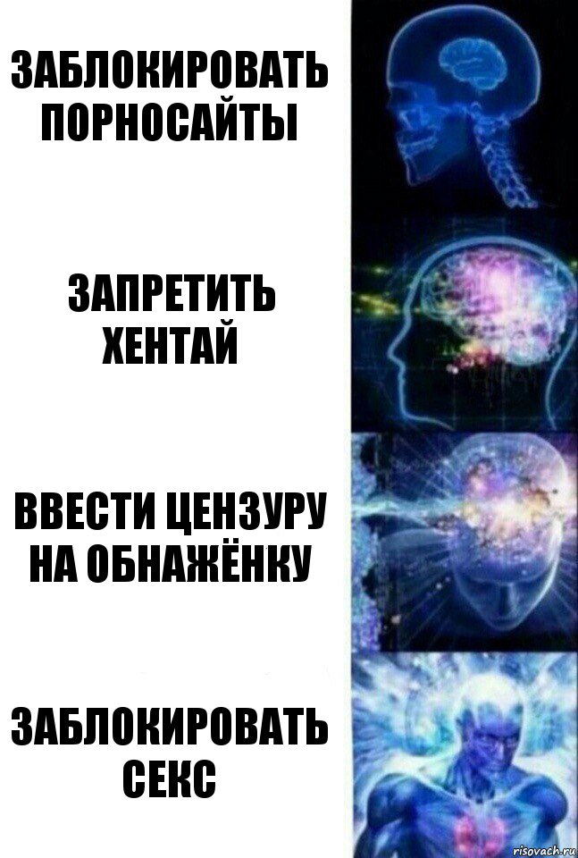 Заблокировать порносайты Запретить хентай Ввести цензуру на обнажёнку Заблокировать секс, Комикс  Сверхразум