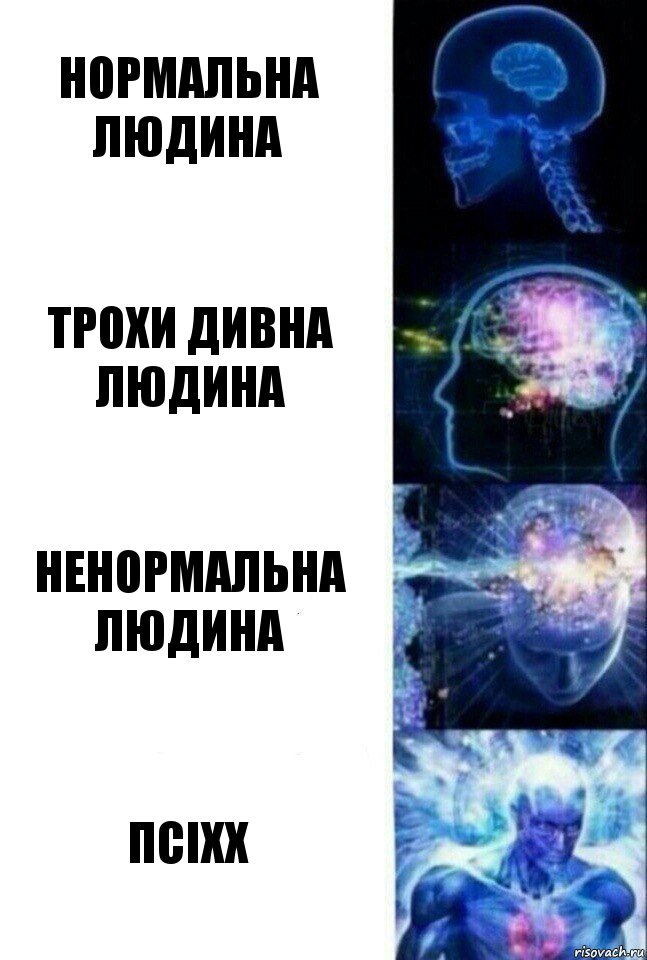 Нормальна людина Трохи дивна людина Ненормальна людина Псіхх, Комикс  Сверхразум