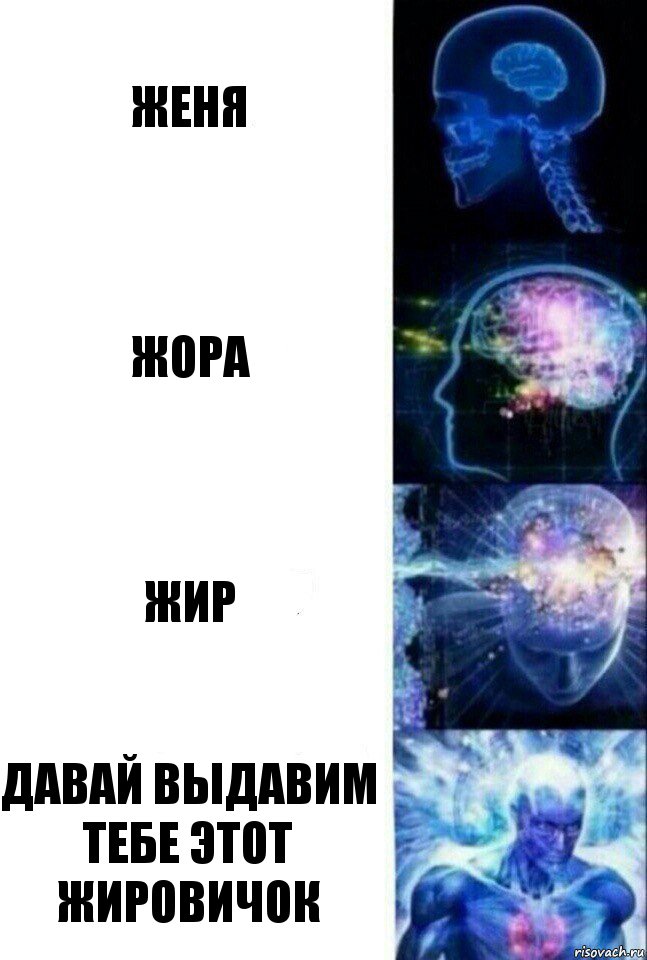 Женя Жора Жир давай выдавим тебе этот жировичок, Комикс  Сверхразум