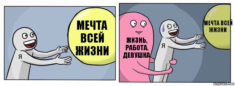 Мечта всей жизни Жизнь, работа, девушка Мечта всей жизни, Комикс Я и жизнь