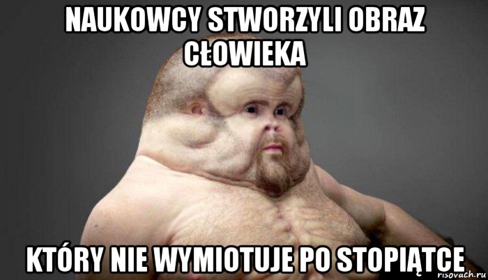 naukowcy stworzyli obraz cłowieka który nie wymiotuje po stopiątce, Мем  Человек который выживет в лбом ДТП