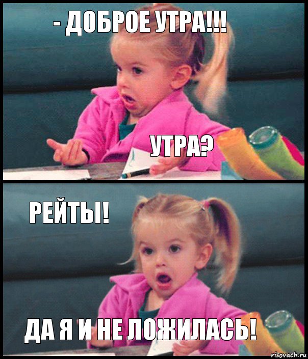 - Доброе утра!!! Утра? Рейты! Да я и не ложилась!, Комикс  Возмущающаяся девочка