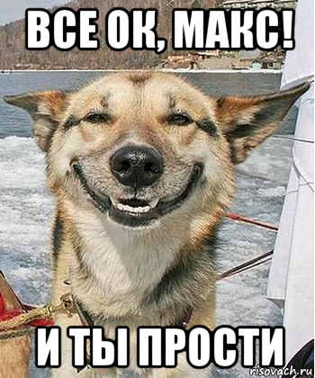 все ок, макс! и ты прости