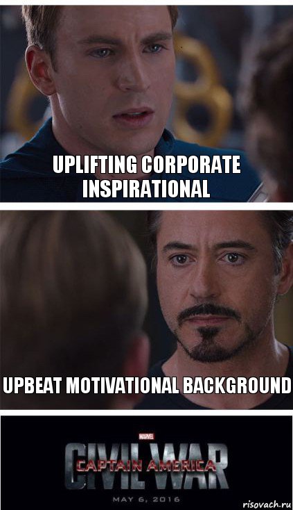 Uplifting Corporate Inspirational Upbeat motivational Background, Комикс   Гражданская Война