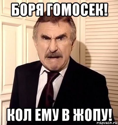 боря гомосек! кол ему в жопу!