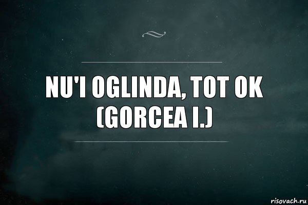 nu'i oglinda, tot ok
(Gorcea I.), Комикс Игра Слов