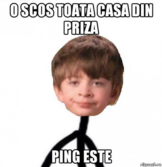 o scos toata casa din priza ping este, Мем Кислолицый0