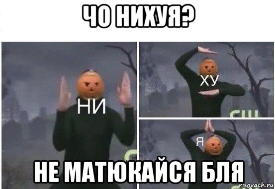 чо нихуя? не матюкайся бля, Мем  Ни ху Я