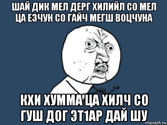 шай дик мел дерг хилийл со мел ца езчун со гайч мегш воцчуна кхи хумма ца хилч со гуш дог эт1ар дай шу, Мем Ну почему