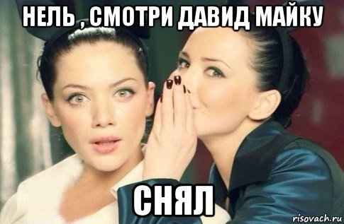 нель , смотри давид майку снял, Мем  Он