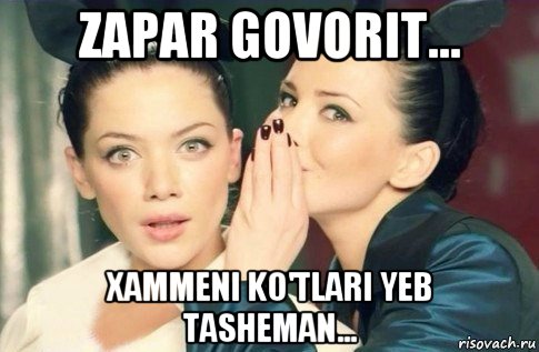 zapar govorit... xammeni ko'tlari yeb tasheman..., Мем  Он