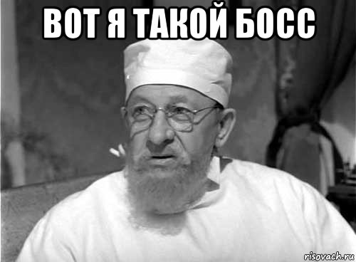 вот я такой босс , Мем Профессор Преображенский