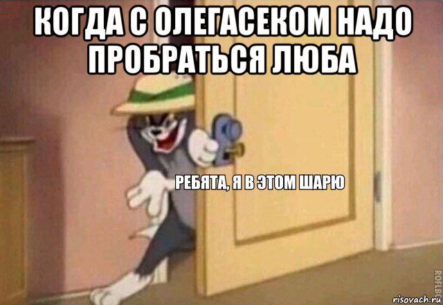 когда с олегасеком надо пробраться люба , Мем    Ребята я в этом шарю