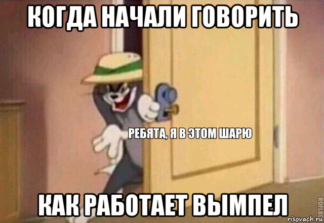 когда начали говорить как работает вымпел, Мем    Ребята я в этом шарю