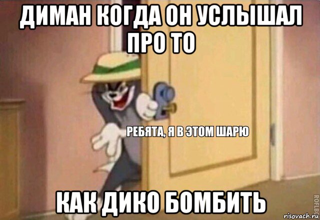 диман когда он услышал про то как дико бомбить, Мем    Ребята я в этом шарю