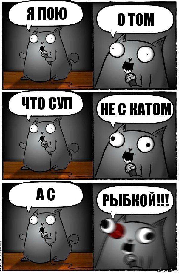 я пою о том что суп не с катом а с рыбкой!!!