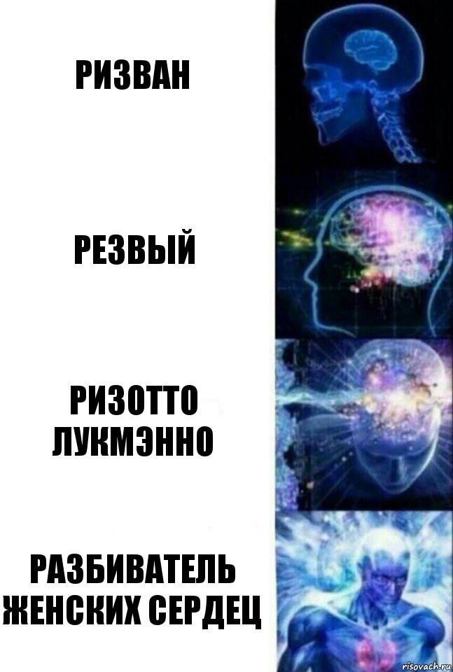 Ризван Резвый ризотто лукмэнно разбиватель женских сердец, Комикс  Сверхразум