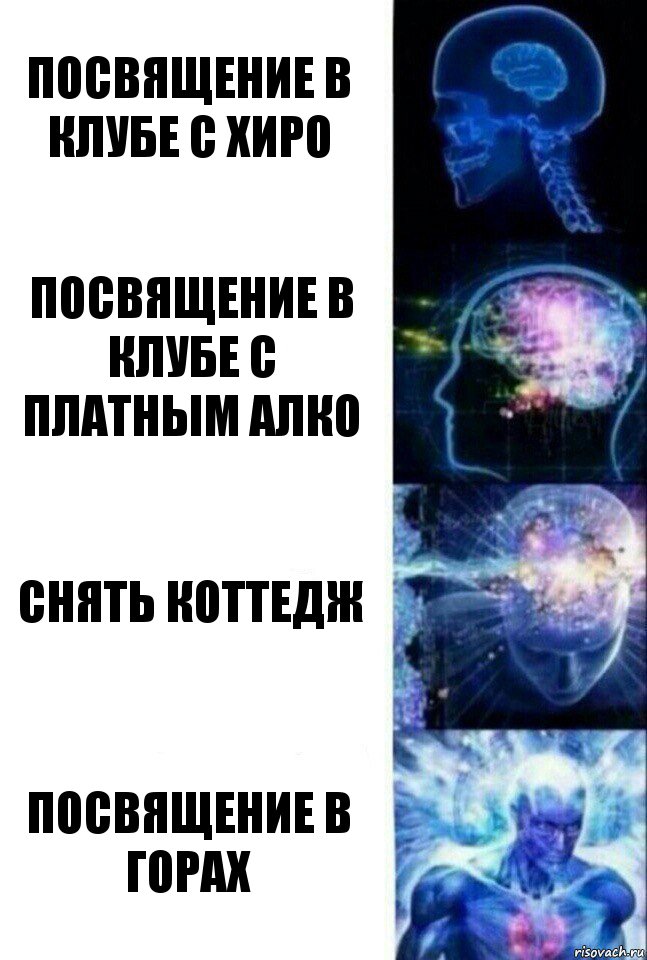 Посвящение в клубе с хиро Посвящение в клубе с платным алко Снять коттедж Посвящение в горах, Комикс  Сверхразум