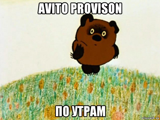 avito provison по утрам, Мем ВИННИ ПУХ