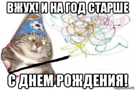 вжух! и на год старше с днем рождения!, Мем Вжух