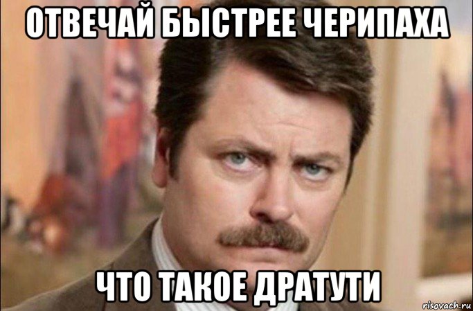 отвечай быстрее черипаха что такое дратути, Мем  Я человек простой