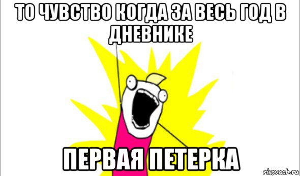 то чувство когда за весь год в дневнике первая петерка, Мем Что мы хотим