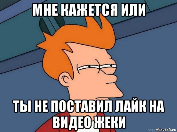 мне кажется или ты не поставил лайк на видео жеки, Мем  Фрай (мне кажется или)