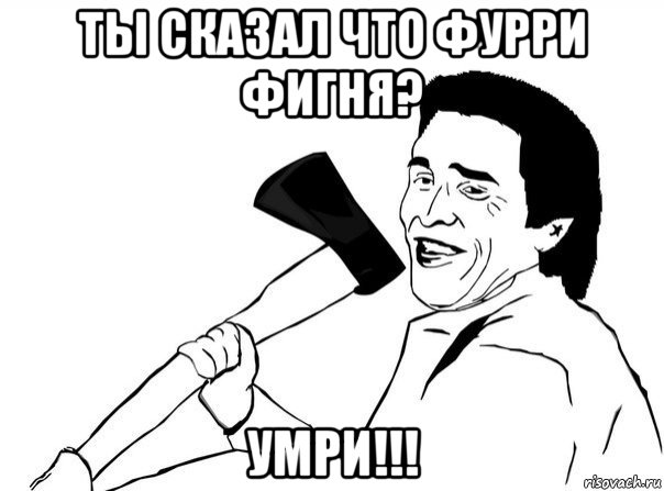 ты сказал что фурри фигня? умри!!!