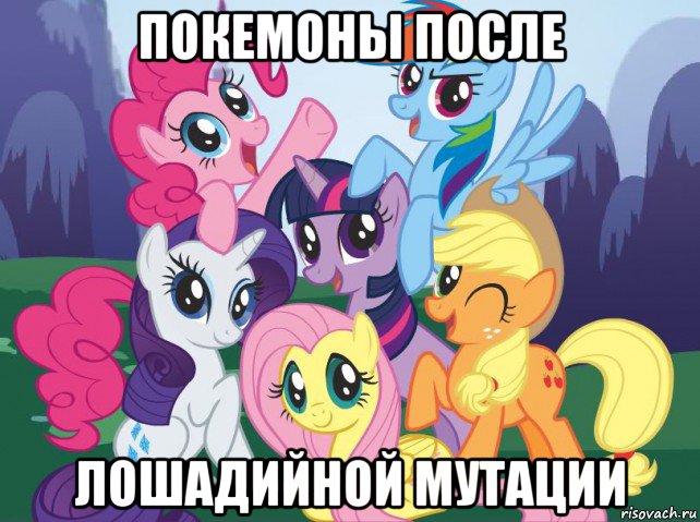 покемоны после лошадийной мутации, Мем My little pony