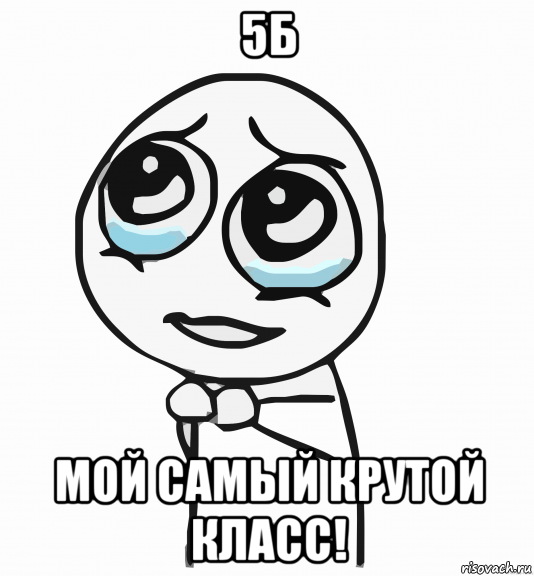 5б мой самый крутой класс!, Мем  ну пожалуйста (please)