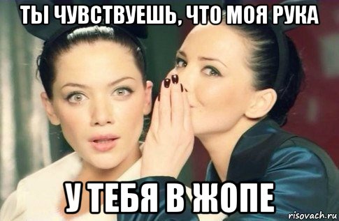 ты чувствуешь, что моя рука у тебя в жопе, Мем  Он