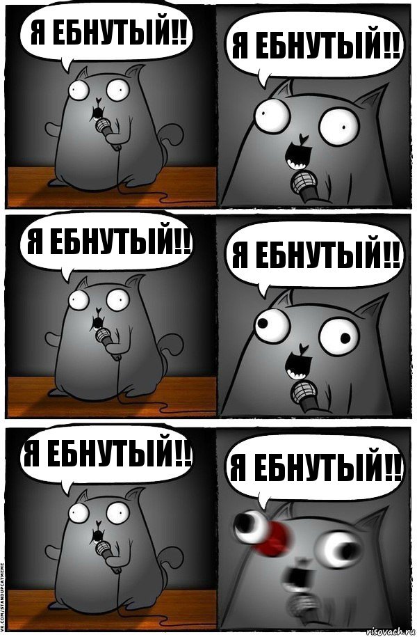 Я ебнутый!! Я ебнутый!! Я ебнутый!! Я ебнутый!! Я ебнутый!! Я ебнутый!!, Комикс  Стендап-кот