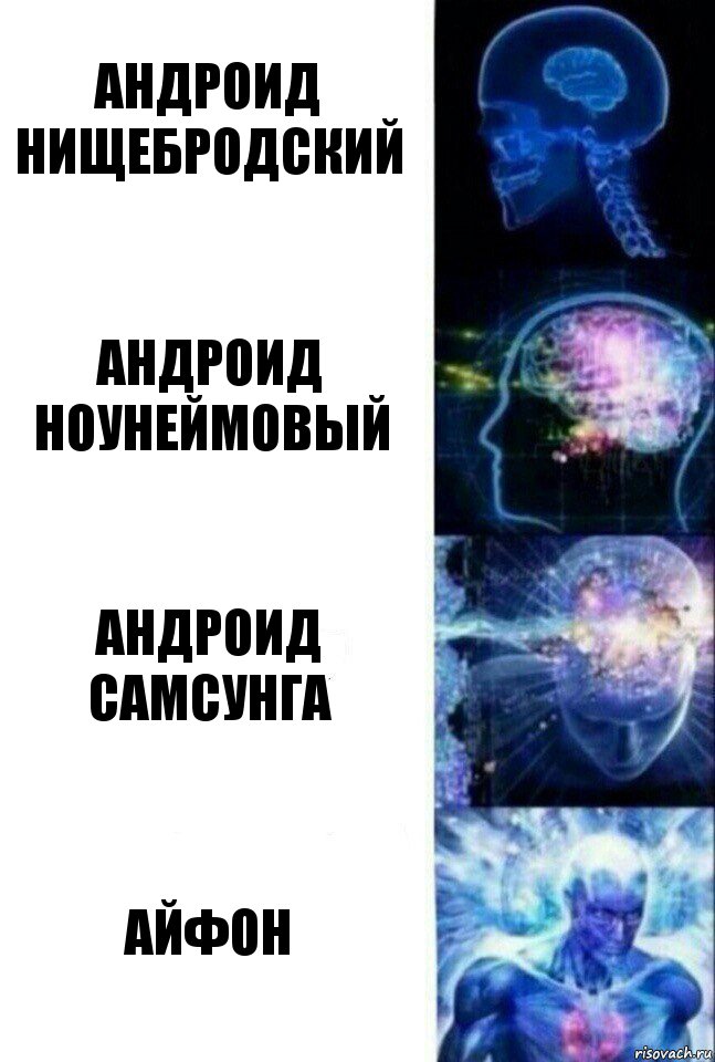 андроид нищебродский андроид ноунеймовый андроид самсунга айфон, Комикс  Сверхразум